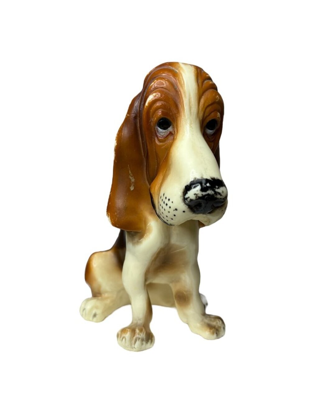 Vintage Breyer Molding Co Basset Hound Dog Figurine Plastic Model Sad Eyes #325